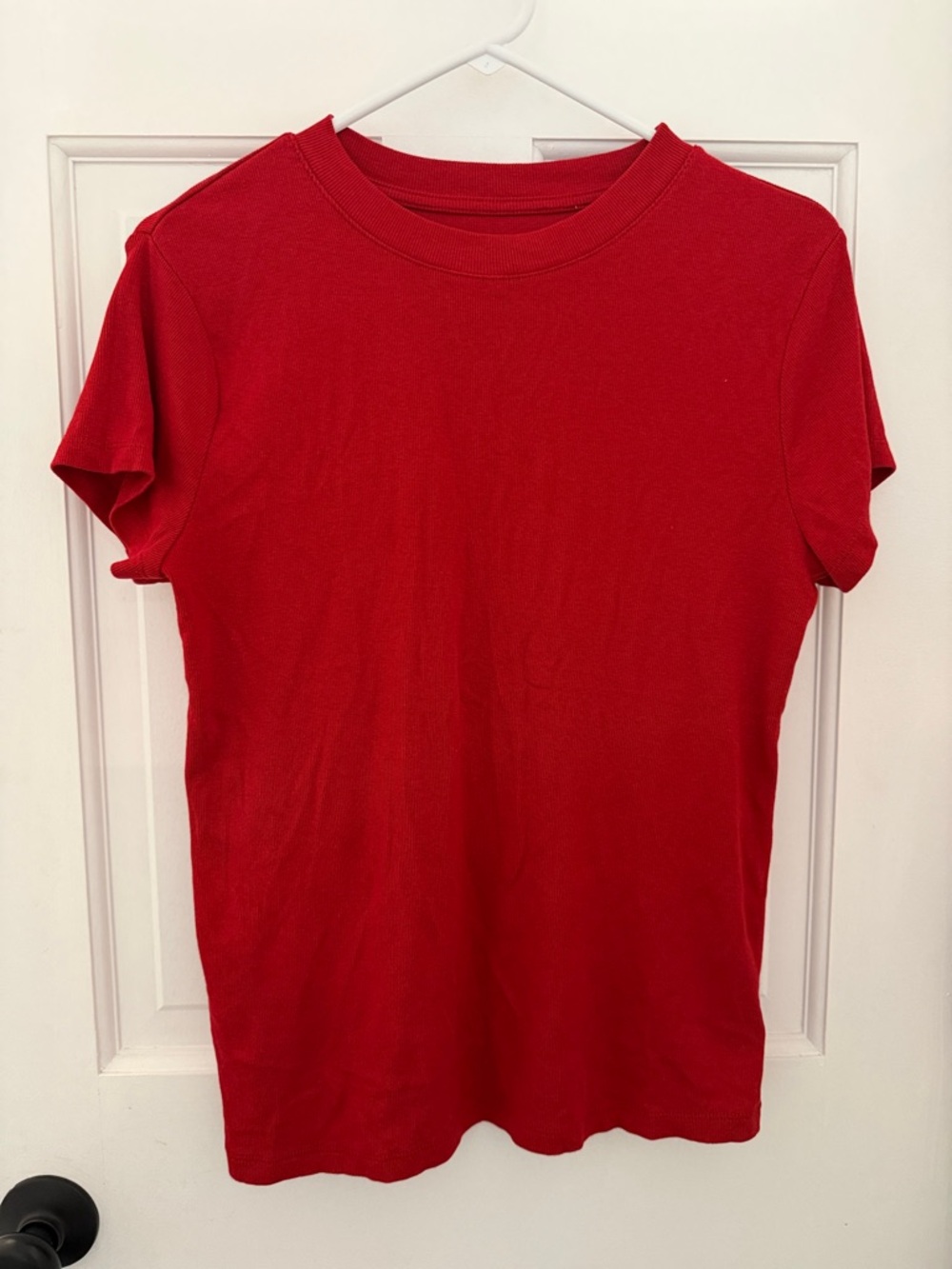 a new day Vibrant Red Crewneck Tee